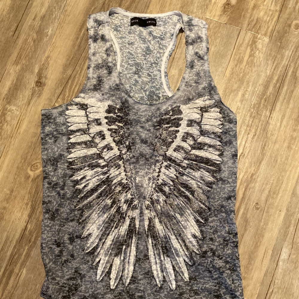 Womens Rock & Republic Sparkley Tank